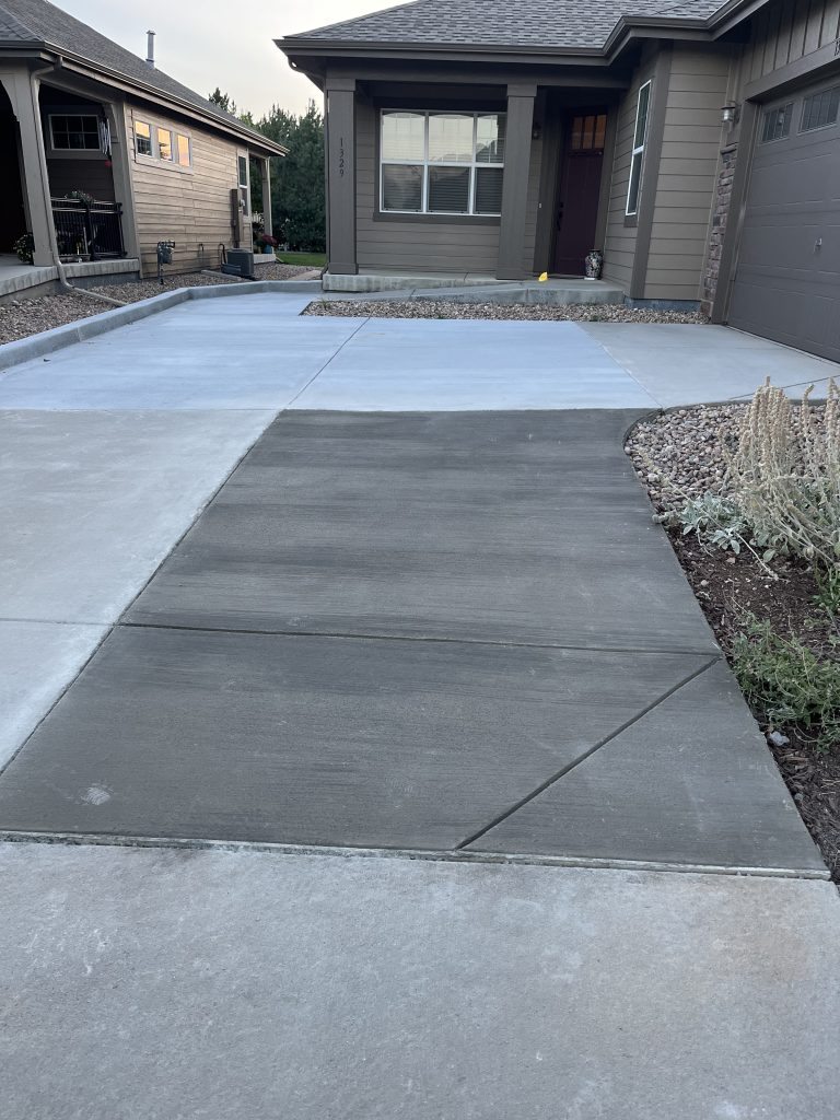 concrete driveway