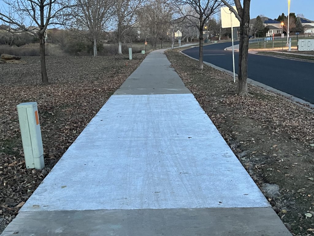 concrete sidewalk